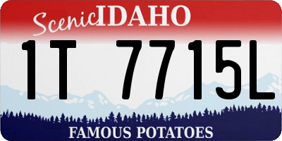 ID license plate 1T7715L
