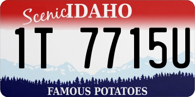 ID license plate 1T7715U