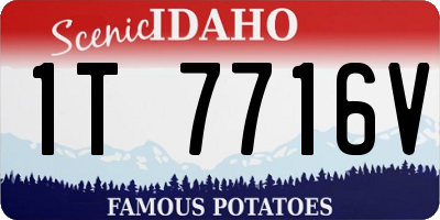 ID license plate 1T7716V