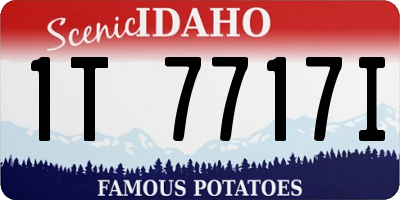 ID license plate 1T7717I
