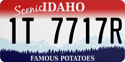ID license plate 1T7717R