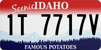 ID license plate 1T7717V