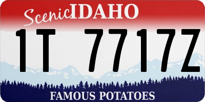 ID license plate 1T7717Z