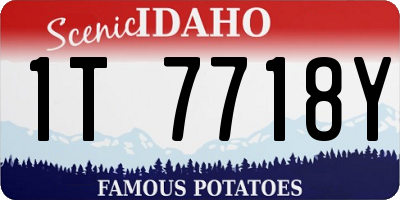 ID license plate 1T7718Y