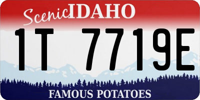 ID license plate 1T7719E