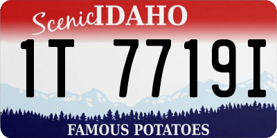 ID license plate 1T7719I