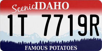 ID license plate 1T7719R