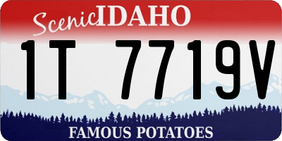 ID license plate 1T7719V