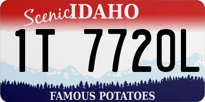 ID license plate 1T7720L