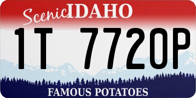 ID license plate 1T7720P