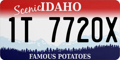 ID license plate 1T7720X