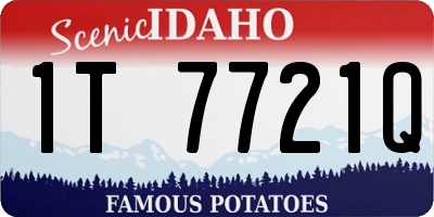 ID license plate 1T7721Q