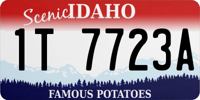 ID license plate 1T7723A