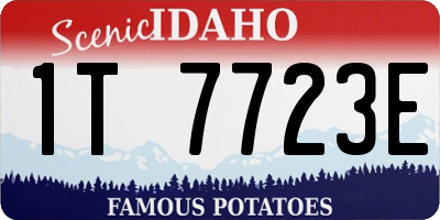 ID license plate 1T7723E