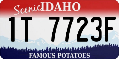 ID license plate 1T7723F