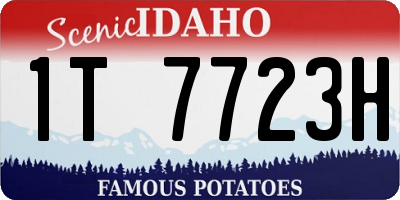 ID license plate 1T7723H