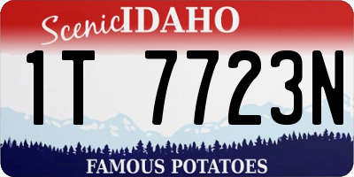 ID license plate 1T7723N