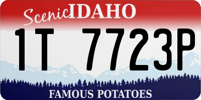 ID license plate 1T7723P