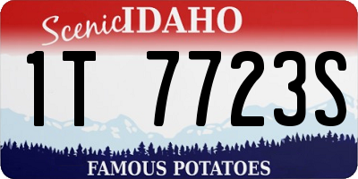 ID license plate 1T7723S