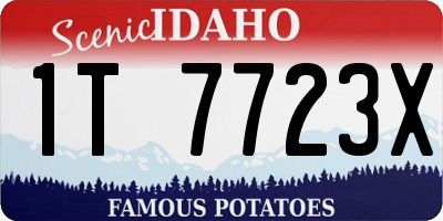 ID license plate 1T7723X
