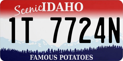 ID license plate 1T7724N