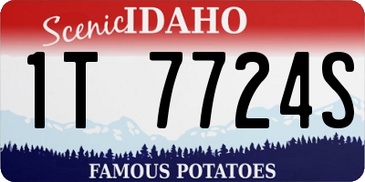 ID license plate 1T7724S