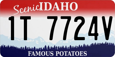 ID license plate 1T7724V