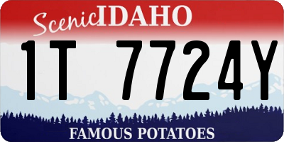 ID license plate 1T7724Y