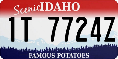 ID license plate 1T7724Z