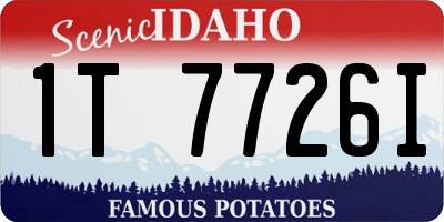 ID license plate 1T7726I