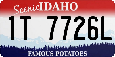 ID license plate 1T7726L