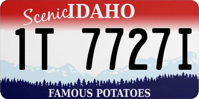 ID license plate 1T7727I