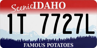 ID license plate 1T7727L