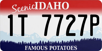 ID license plate 1T7727P