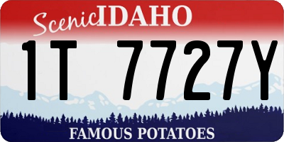 ID license plate 1T7727Y