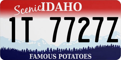 ID license plate 1T7727Z
