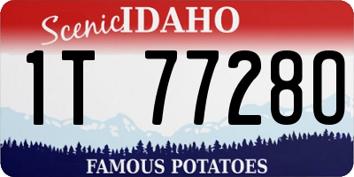ID license plate 1T7728O