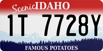 ID license plate 1T7728Y