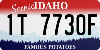 ID license plate 1T7730F