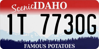 ID license plate 1T7730G