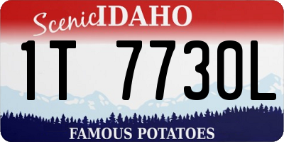 ID license plate 1T7730L