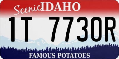 ID license plate 1T7730R