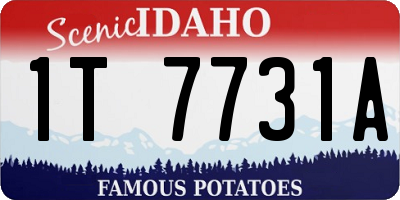 ID license plate 1T7731A