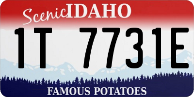 ID license plate 1T7731E