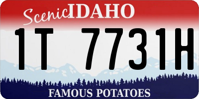 ID license plate 1T7731H