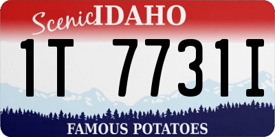 ID license plate 1T7731I