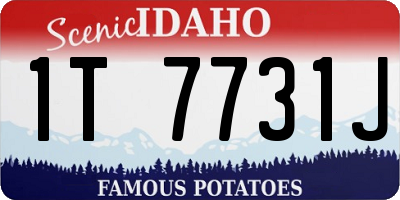ID license plate 1T7731J