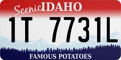 ID license plate 1T7731L