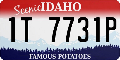 ID license plate 1T7731P