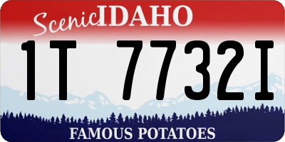 ID license plate 1T7732I
